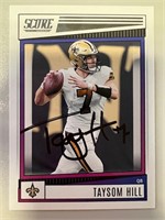 Saints Taysom Hill Signed Card with COA