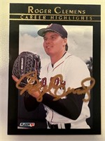 Red Sox Roger Clemens Signed Card with COA