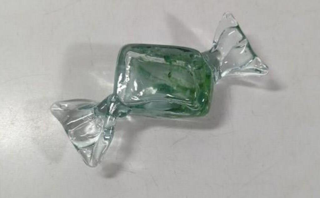 Vintage  Blown Art Glass Candy Wrapper