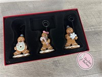 3 cute gingerbread photo holders
