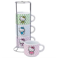 Silver Buffalo Sanrio Hello Kitty Polka Dots 4pc