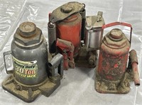 (M) Lot: Hydraulic Bottle Jacks 10” & 11” (3)