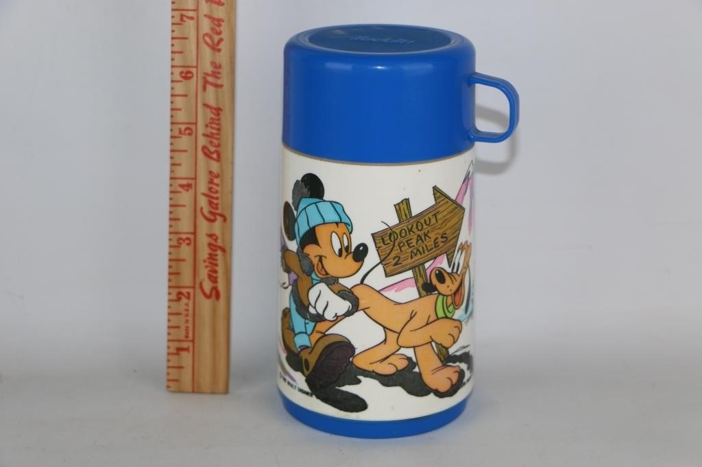 Vintage Mickey Mouse Pluto Thermos