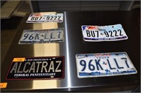 Lot of 5 Decorative License Plates