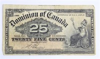 CANADIAN TWENTY FIVE CENT CURRENCY