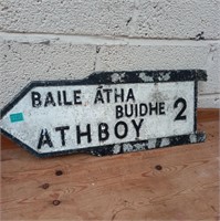 Road Direction Sign "Athboy" - No Bracket (75cm