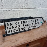Road Direction Sign "Viewing Point"  - With