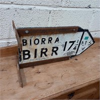 Road Direction Sign "Birr" - With Brackets (62cm