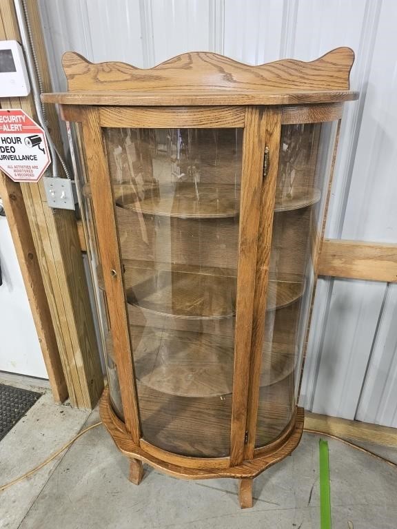 Rounded Front Curio Cabinet 35"x15"x62.5"