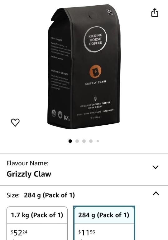 Kicking Horse Coffee - Grizzly Claw Blend, Ground