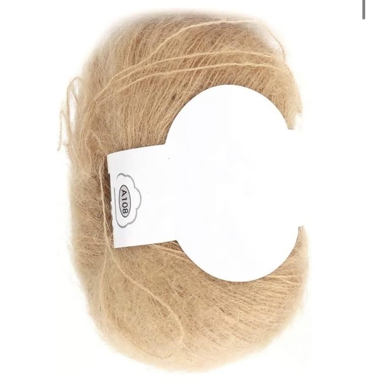 Mohair fine yarn - beige