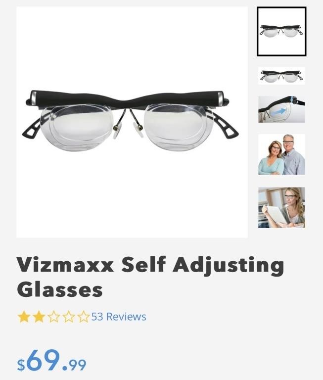 Vizmaxx Self Adjusting Glasses - Vizmaxx Self