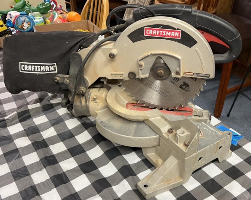 Craftsman 10" compound miter saw with dust