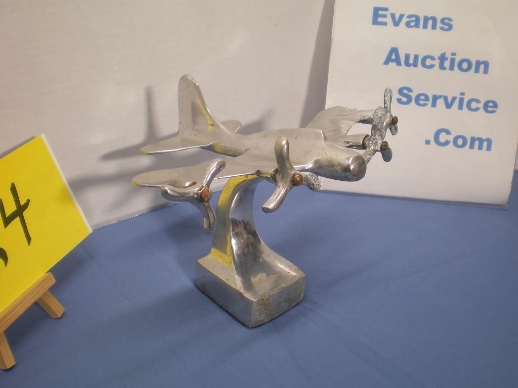 Aluminum Airplane Desktop Paperweight