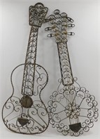 * 2 Nice Metal Guitars - Great for a Music Room