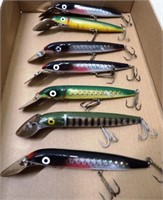 (7) Cisco Kid Diver Fishing Lures Musky / Northern