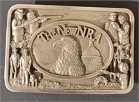 NRA Pewter Belt Buckle the New NRA