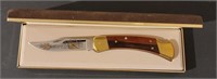 Buck 110 Knife gold etched Elk #1045 out of 2000