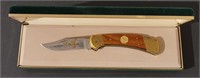 Buck 112 Knife Ducks Unlimited gold etched blade