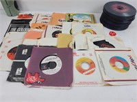 Collection vinyles 45T, musiques variées.