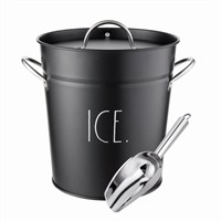 Rae Dunn Ice Bucket with Scoop - Stainless Steel B