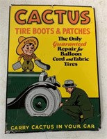 Cactus Tire Boots & Patches tin sign