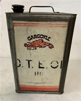 Socony Gargoyle 5 gallon oil can