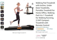 B4014 2.5HP Compact Treadmill with Remote Control