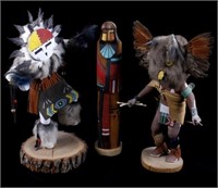 Collection of Hopi Kachina Dolls (3)