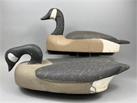 2 Bob Slattery Canada Goose Decoys