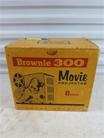 Brownie 300 movie projector, uses 8 mm film,