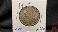 1944 Canadian 50 cent coin