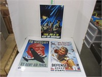 Set of 3 WWII Posters