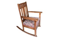 Antique Oak Rocking Chair