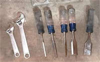 Craftsman adjustable wrenches & wood chisels