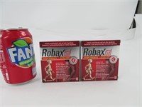 2 boites de comprimés Robax