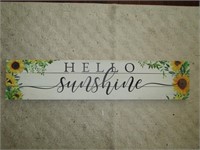 Hello Sunshine Wood Wall Art 36" W