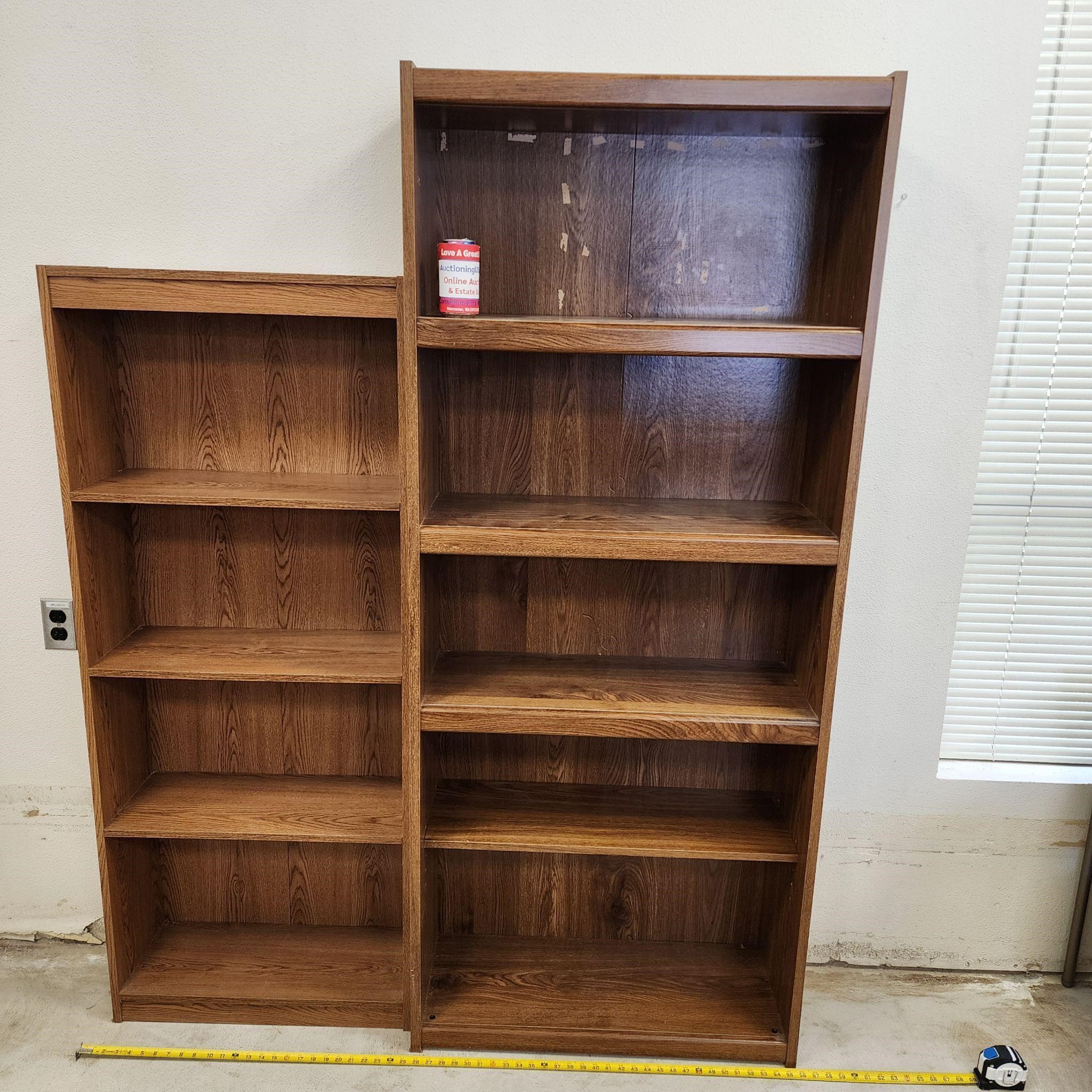 2 Large Bookcases Bookshelves