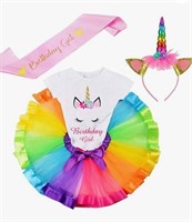 Little Girls Unicorn Outfit Dress