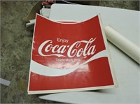4 Enjoy Coca-Cola Decals, 11.75" x 11.75"