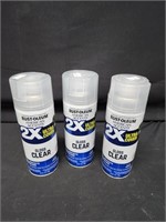Rust-Oleum clear gloss (3 cans)