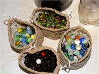 4 bags of assorted marbles