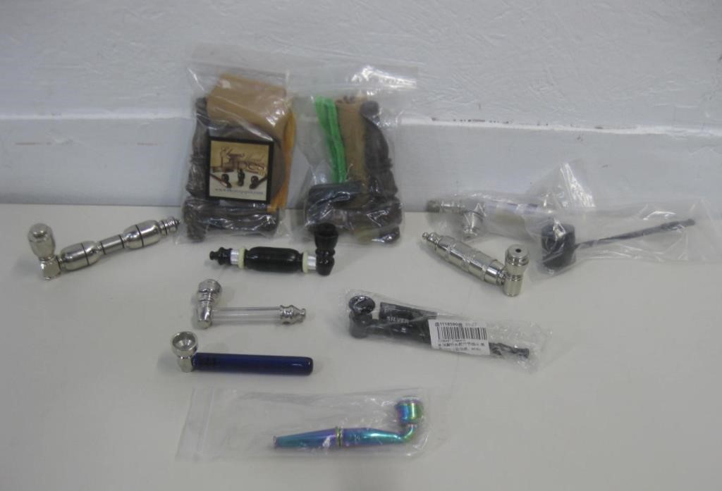 Assorted Pipes & Smoking Items