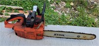 Stihl Gas Chainsaw Has Compression