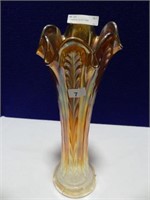 11" CARNIVAL GLASS VASE