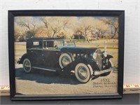 Framed Car Picture - 1932 Series 90 Buick Town Car