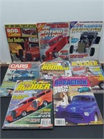 Lot of 8 Hod Rod / Car Magazines spanning decades