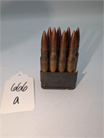 (1) 8 Round Garand Ammo Clip Marked 218