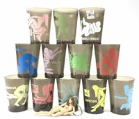 (12) Lp1 Ridge Zodiac Adult Plastic Cups & Buckle