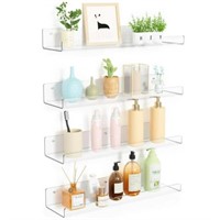 15L x 4H x 2W  15 Acrylic Floating Shelves  Upsimp